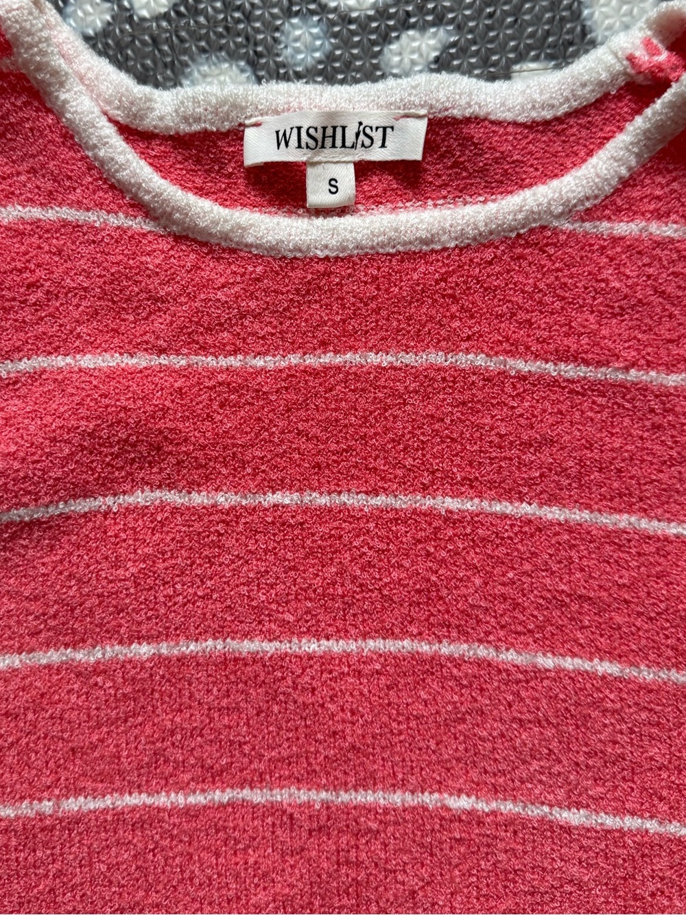 Wishlist Coral Pink & White Striped Knit Skirt Set - Size Small - NWT - Picture 2 of 2
